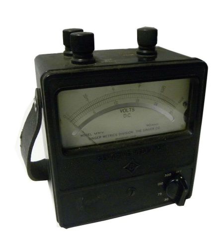 SINGER METRICS DIVISION UNIV DC VOLT METER 0-300 OR 0-750 VDC