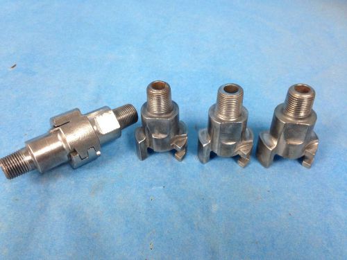 Steel 3/8&#034; NPT M Hose Coupler Fitting Lot of 5