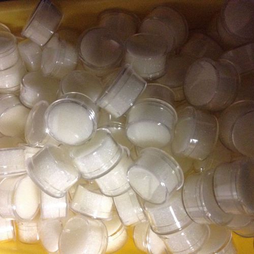 240 White Coin Jewelry Gem Jars 1 1/8 x 5/8 Penny Size