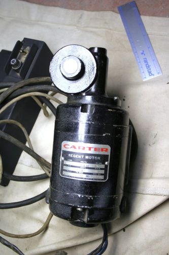 Carter Regent DC Gear motor W/115VAC supply + foot var. speed control 360RPM Max
