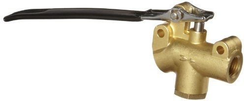 Kingston Valves Kingston 251 Series Brass Angled Flow Control Valve, Lever