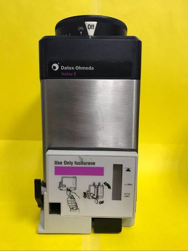 GE Datex-Ohmeda Isoflurane Isotec 5 Vaporizer - Anesthesia Iso Agent (Key Fill)