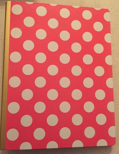 Pink Polka Dot Binder