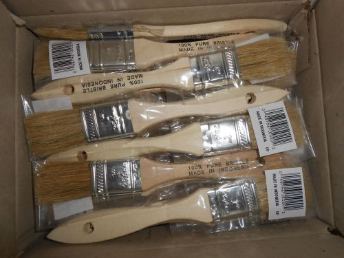 NEW Box case of 36 1&#034; Great Dane Tool Company paintbrush pure bristle chip brush