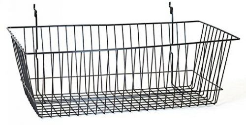 KC Store Fixtures A03015 Basket Fits Slatwall, Grid, Pegboard, 24 W X 12 D X 8