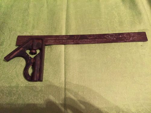 Old Vintage 12&#034; Combination Square Adjustable