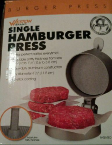 Single Hamburger Press Non Stick Patty Slider Maker Grilling Camping Kitchen New