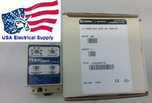 New Symcom  Ltterlfuse Motor saver Model 460 3PH 190/480VAC 50/60Hz