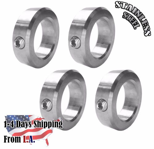4 pieces 1-11/16&#034; bore stainless steel, shaft collars for sale