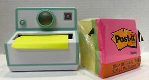 Camera Style Retro Style Pop Up Note Dispenser With 6 New Note Square Packs