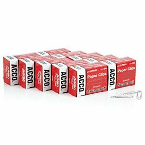 ACCO Paper Clips, Jumbo, Smooth, Economy, 10 Boxes, 100/Box (Silver)