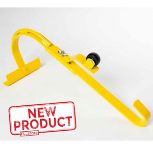 Roof Ridge Ladder Hook Wheel Lock Swivel Adjustable Steel Heavy Duty Durable NEW