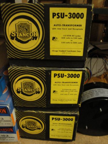 1 each stancor psu 3000 auto transformer 208 to 230v 0r 230 to 208v 3kva 60 hz for sale