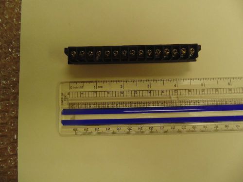 (LOT of 2) 15 Position Screw Barrier Strip Terminal Block Single Row 4 1/2&#034;