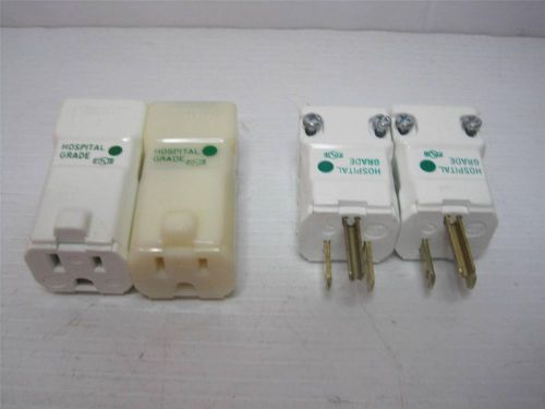 7884 lot(4) 2 male 2 female hubbell hbl8115v hospital plug , free ship conti usa for sale