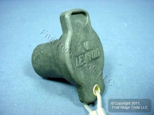 New Leviton Black 16 Series Durable Cam Plug Male Protective Cap 16P21-E Bagged