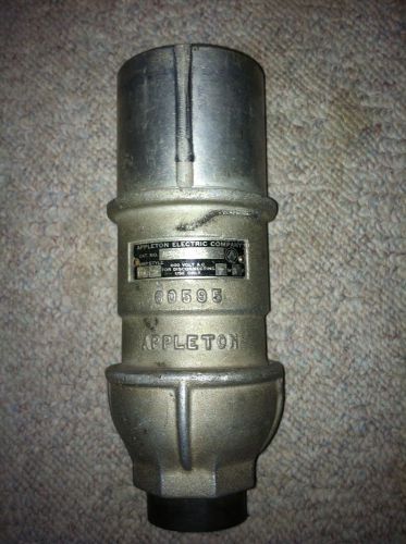 Appleton electric 600 volt 100 amp plug for sale