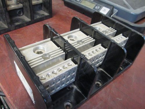 Marathon power distribution block 1453552 line 500mcm load(12) #2-#14 3p used for sale