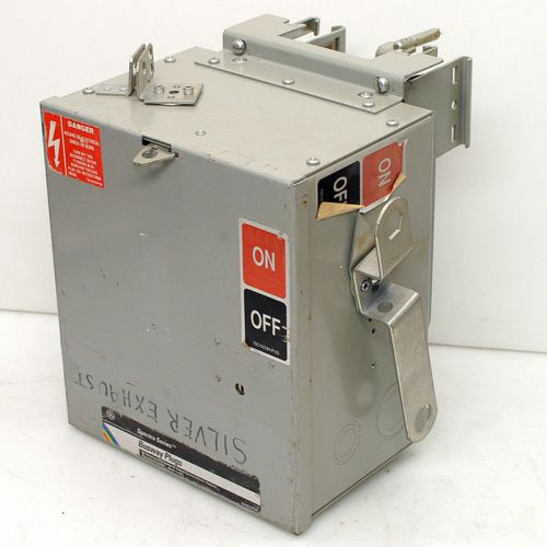 Ge spectra sb421r busway bus plug flex-a-plug 30a 240v 3ph switch 3hp fused for sale