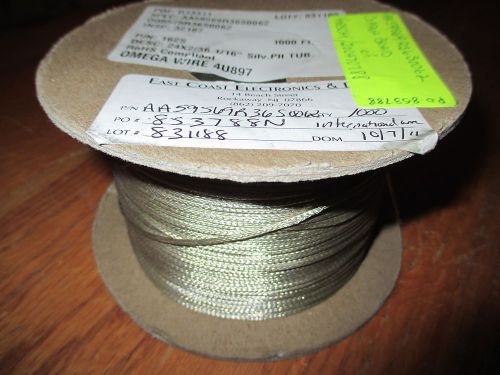 Omega 4U897 24x2/36  1/16&#034; Silver Plate Tubing 1000ft.