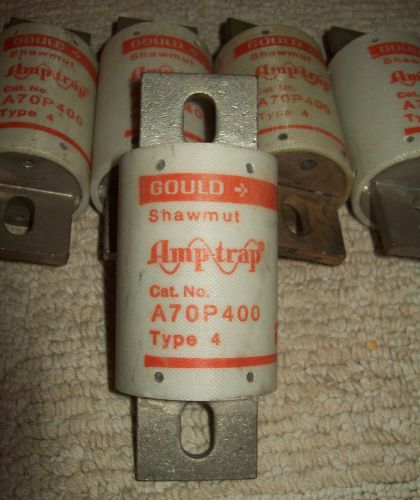 Set of 4 New Gould Shawmut Amp Trap A70P400