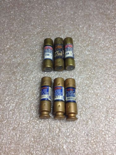 (RR28-4) 6 BUSSMAN FUSETRON FRN, FRN-R FUSES