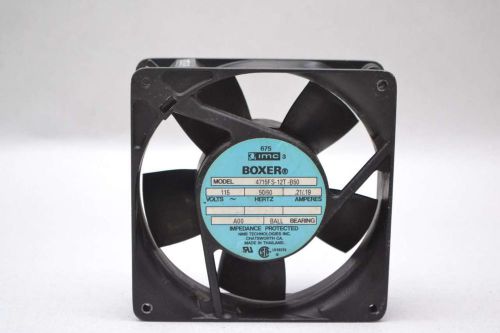 Imc 4715fs-12t-b50 boxer 0.21/0.19a amp 115v-ac 120mm cooling fan d418585 for sale