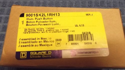 NEW SQUARE D 9001SK2L1RH13 ILLUMINATED PUSH BUTTON - RED