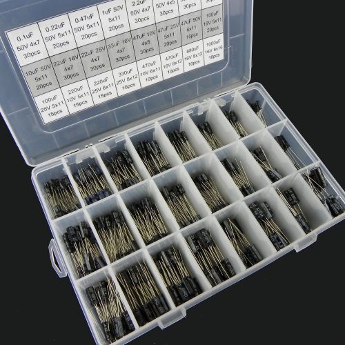 24value 500pcs Electrolytic Capacitor Assortment Box Kit (#041)