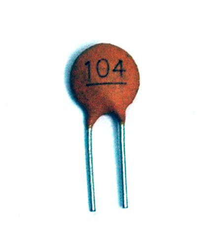 100pc disk ceramic capacitor 0.1uf 104 50v y5v +80-20% pitch=2.5mm for sale