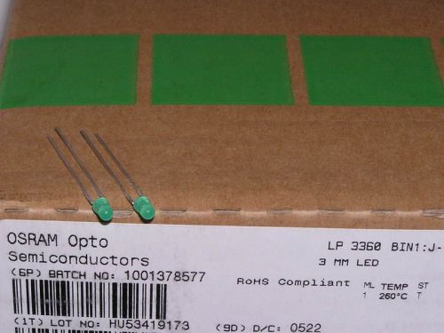 120pcs osram  pure green 3mm led?lp3360 jk-1? for sale