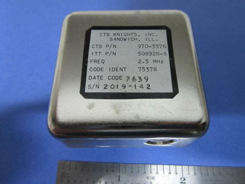 CTS KNIGHTS QUARTZ CRYSTAL OSCILLATOR 2.5 MHz FREQUENCY STANDARD