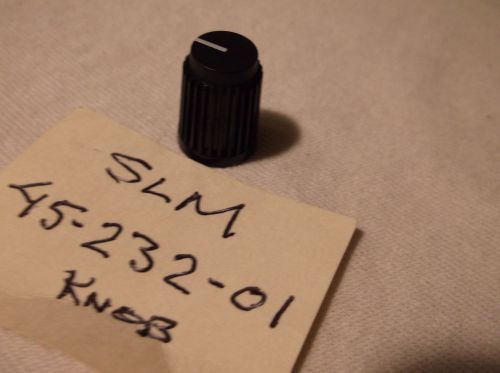 SLM 45-232-01 KNURLED SHAFT BLACK KNOB