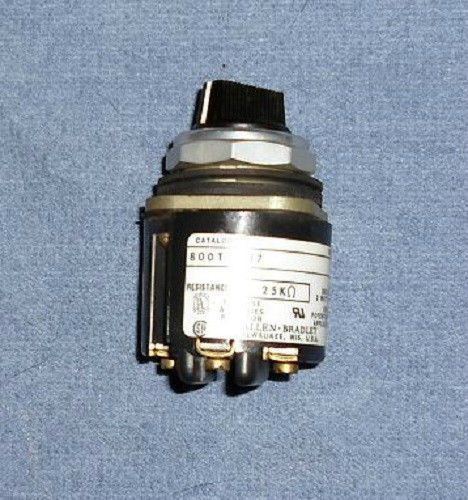 ALLEN BRADLEY 800T-U37 25K ohm  POTENTIOMETER (NEW NO BOX)