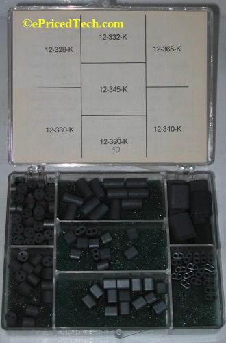 Ferronikit assorted ferronics toroid ferrite cores 2 holes 12-k emi rfi baluns for sale