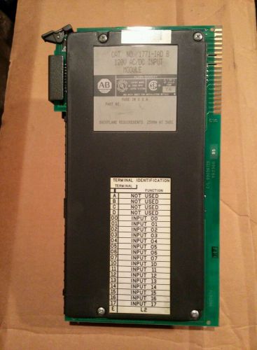 Allen Bradley 1771-IAD/B 120 Volt AC/DC PLC-5 Input Module