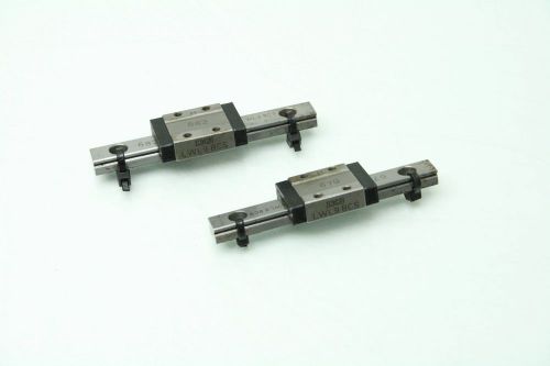 2 IKO LWL9BCS Blocks With Linear Guide Rails