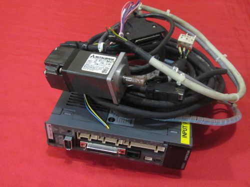 MITSUBISHI HF-KP13-M01(MOTOR) / MR-J3-10A1 (SERVO DRIVER)