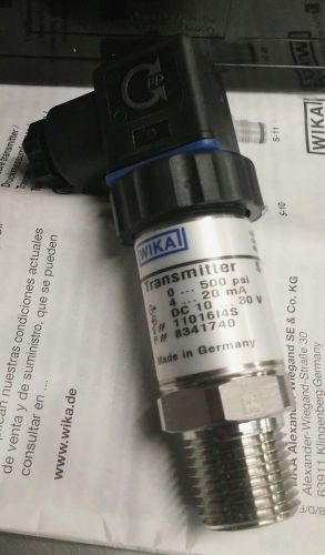 Wika  lqqk! new wika  s-10 8341740 0-500 psi pressure transmitter s10 transducer for sale