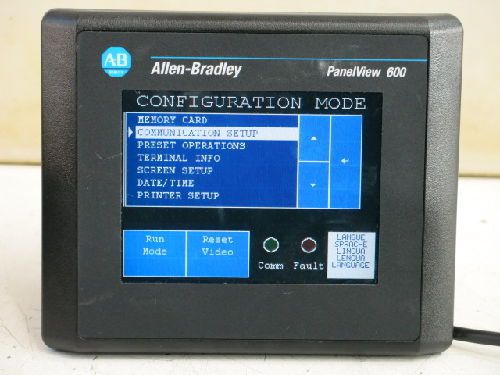 ALLEN BRADLEY  2711-T6C2L1 PANELVIEW 600 TOUCHSCREEN OPERATOR INTERFACE