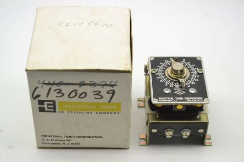 NEW ITC CSF-5MIN 0-5MIN INDUSTRIAL TIME DELAY 120V-AC TIMER B394967