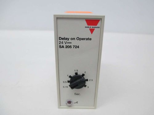 New carlo gavazzi sa 205 724 delay on operate timer 24v-dc 0.15-3sec d343158 for sale