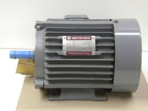 New HITACHI 2 Hp INDUCTION MOTOR 3ph 208-230/460 TFE 1740 RPM 5.6/2.8 Amp