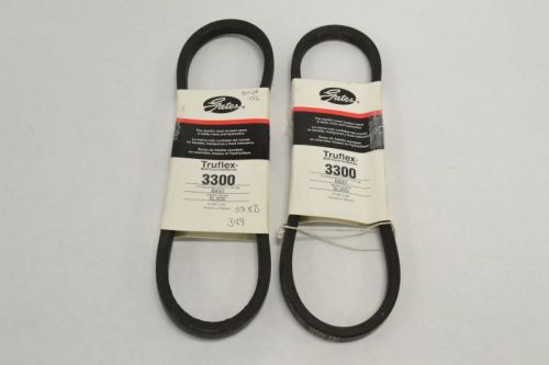 Lot 2 gates 3300 5l300 truflex power transmission timing belt 21/32x30in b254233 for sale