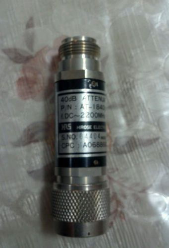 hirose 40dB Fixed Coaxial Attenuator DC-2200 MHZ 5W N-Type