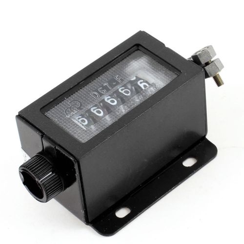 5 Digit Num Hand Tally Mechanical Counter Arithmometer Black