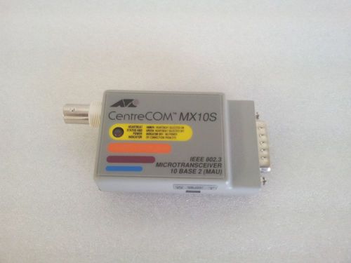 Allied Telesis MX10S Microtransceiver CentreCOM IEEE 802.3 10 BASE 2 (MAU)