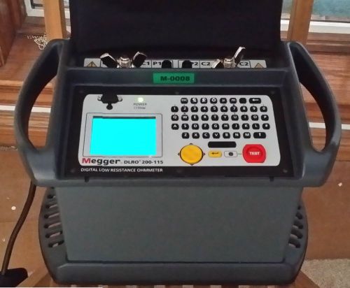 New megger dlro200-115 200 amp dlro + lead set bag  software + smoothed output for sale