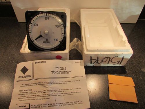 Yokogawa AB40 103LSSC Ammeter Range: 0-5 ACA, Scale: 0-400 ACA.