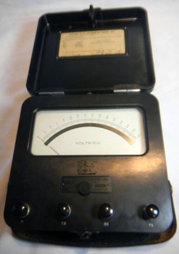 1947 Vintage Laboratory Unit Weston Model 622 DC Volt Meter